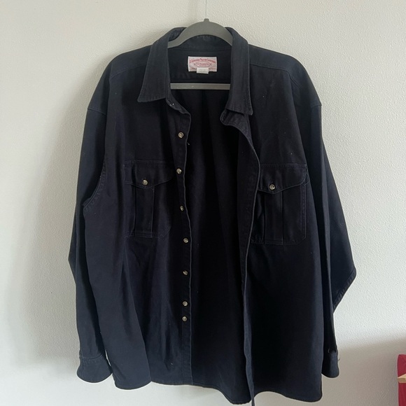 Vintage Filson Navy Button Up, size XXL - Picture 2 of 7